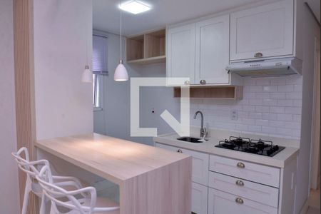 Sala/Cozinha de apartamento para alugar com 2 quartos, 55m² em Jardim, Santo André