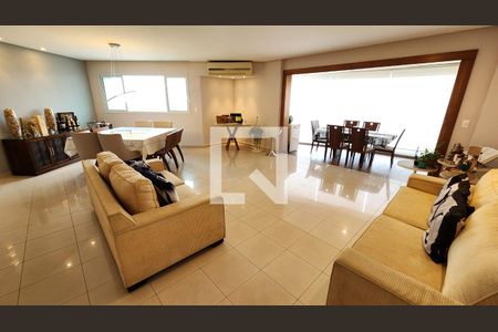 Sala de apartamento para alugar com 3 quartos, 199m² em Ponta da Praia, Santos