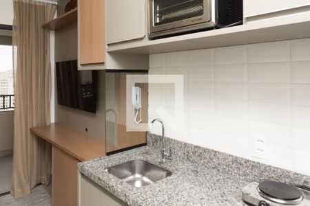 Sala/Cozinha de apartamento para alugar com 1 quarto, 32m² em Moema, São Paulo