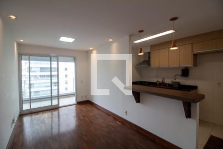 Sala de apartamento à venda com 1 quarto, 48m² em Brooklin, São Paulo