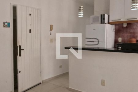 Sala de Estar e Jantar de apartamento para alugar com 1 quarto, 50m² em José Menino, Santos