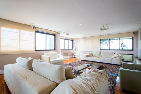 Sala de estar de apartamento para alugar com 3 quartos, 279m² em Vila Assunção, Santo André