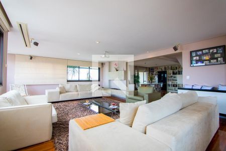 Sala de estar de apartamento à venda com 3 quartos, 279m² em Vila Assunção, Santo André