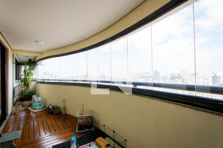 Varanda da sala de jantar de apartamento para alugar com 3 quartos, 279m² em Vila Assunção, Santo André