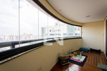 Varanda da sala de jantar de apartamento à venda com 3 quartos, 279m² em Vila Assunção, Santo André