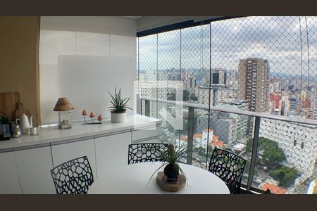 Varanda gourmet de apartamento à venda com 1 quarto, 38m² em Liberdade, São Paulo