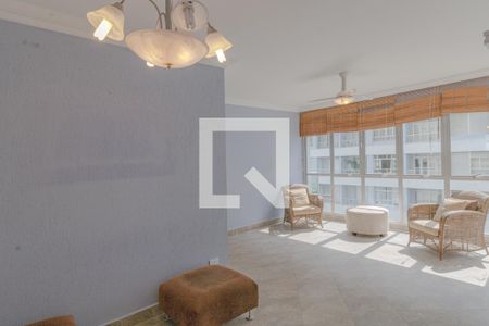 Sala de apartamento para alugar com 4 quartos, 140m² em Barra Funda, Guarujá