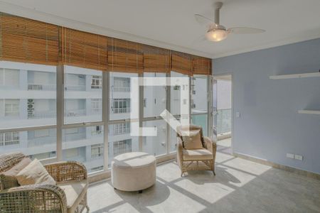 Sala de apartamento para alugar com 4 quartos, 140m² em Barra Funda, Guarujá