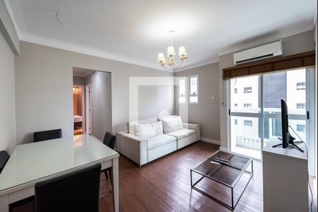 Sala de apartamento para alugar com 2 quartos, 75m² em Ponta da Praia, Santos