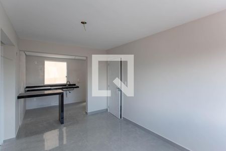 Sala de apartamento à venda com 2 quartos, 50m² em Letícia, Belo Horizonte
