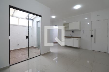 Sala  de apartamento à venda com 2 quartos, 61m² em Campestre, Santo André