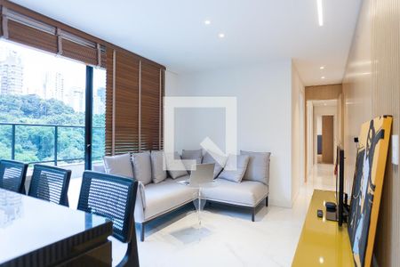 sala de apartamento para alugar com 3 quartos, 105m² em Vila das Flores, Nova Lima