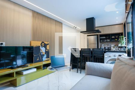 sala de apartamento para alugar com 3 quartos, 105m² em Vila das Flores, Nova Lima