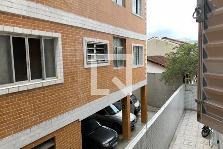 Vista Sala de apartamento para alugar com 1 quarto, 40m² em Boqueirão, Praia Grande
