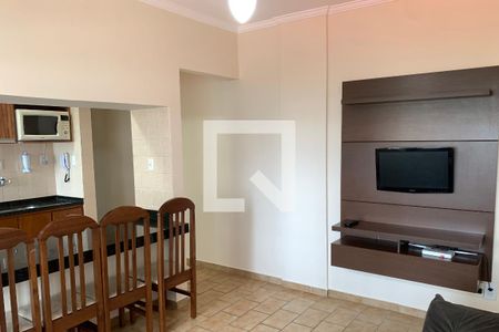 Sala de apartamento para alugar com 1 quarto, 54m² em Caiçara, Praia Grande