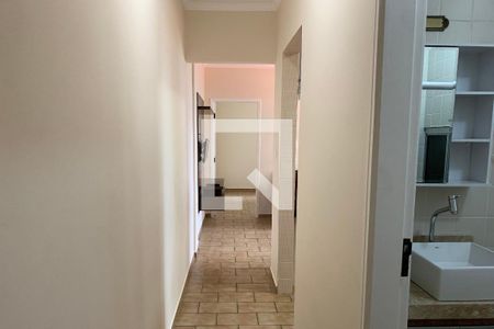 Corredor Cozinha/Banheiro/Saída de apartamento para alugar com 1 quarto, 54m² em Caiçara, Praia Grande