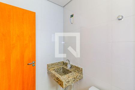 Banheiro de kitnet/studio à venda com 1 quarto, 29m² em Jardim Caravelas, São Paulo