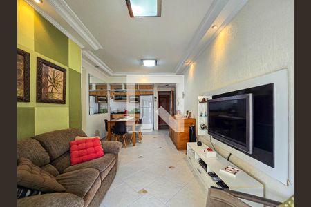 Sala de apartamento para alugar com 2 quartos, 79m² em Balneario Cidade Atlantica, Guarujá