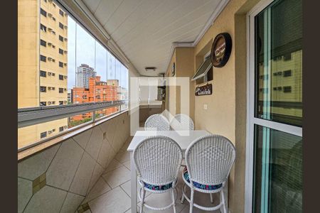 sacada Sala de apartamento para alugar com 2 quartos, 79m² em Balneario Cidade Atlantica, Guarujá