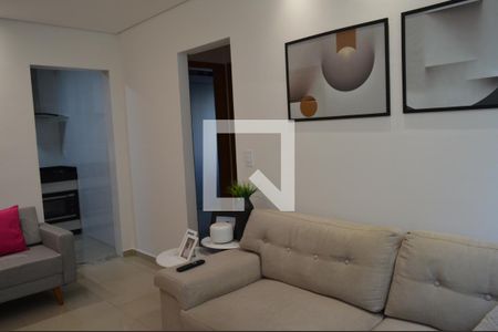 Sala de apartamento para alugar com 2 quartos, 60m² em Cabral, Contagem