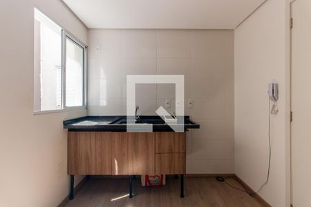 Cozinha de kitnet/studio à venda com 1 quarto, 25m² em Jardim Independência, São Paulo