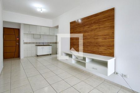 Sala de apartamento para alugar com 1 quarto, 48m² em Mirim, Praia Grande