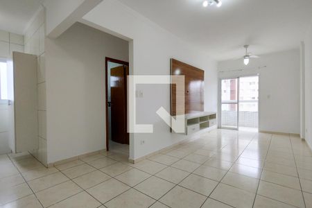 Sala de apartamento para alugar com 1 quarto, 48m² em Mirim, Praia Grande