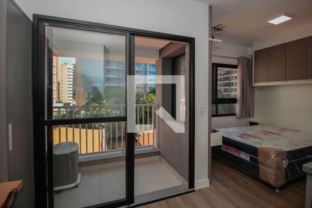 Sala/Cozinha de kitnet/studio para alugar com 1 quarto, 24m² em Pinheiros, São Paulo