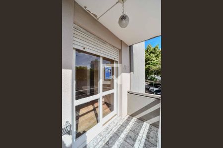 Apartamento à venda com 38m², 1 quarto e sem vagaPlaquinha instalada na sacada do imóvel