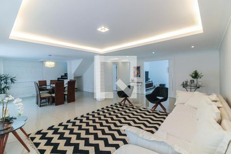 Sala - Estar e Jantar de casa de condomínio para alugar com 4 quartos, 600m² em Recreio dos Bandeirantes, Rio de Janeiro