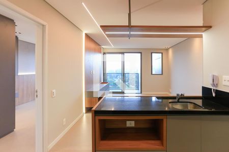 Sala/Cozinha de apartamento para alugar com 1 quarto, 56m² em Pinheiros, São Paulo