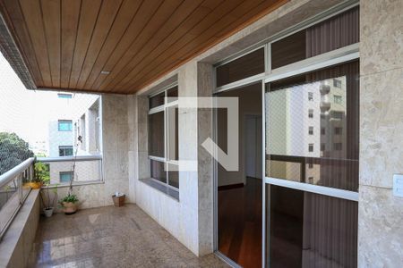 Varanda da Sala de apartamento à venda com 4 quartos, 229m² em Santo Agostinho, Belo Horizonte