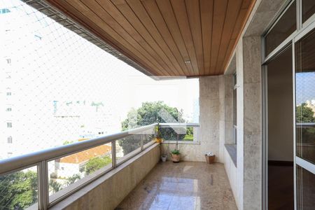 Varanda da Sala de apartamento à venda com 4 quartos, 229m² em Santo Agostinho, Belo Horizonte