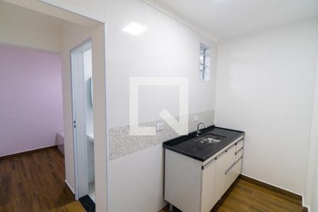 Cozinha de kitnet/studio para alugar com 1 quarto, 16m² em Jabaquara, São Paulo