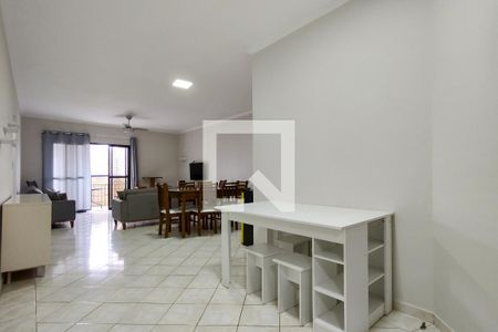 Sala de apartamento para alugar com 3 quartos, 111m² em Canto do Forte, Praia Grande
