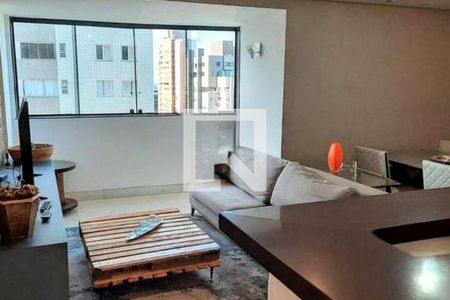 Sala  de apartamento à venda com 2 quartos, 76m² em Belvedere, Belo Horizonte