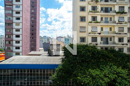 Vista da Sala/Quarto de kitnet/studio à venda com 1 quarto, 25m² em Bela Vista, São Paulo