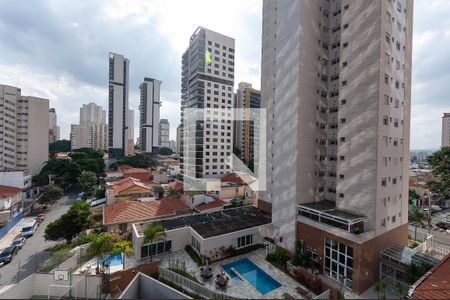 Varanda da sala  de apartamento à venda com 2 quartos, 69m² em Vila Romana, São Paulo