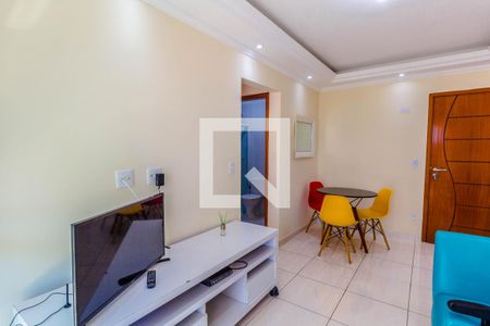Sala de apartamento para alugar com 2 quartos, 65m² em Canto do Forte, Praia Grande