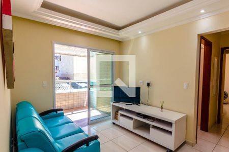 Sala de apartamento para alugar com 2 quartos, 65m² em Canto do Forte, Praia Grande