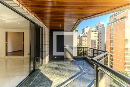 Varanda  de apartamento para alugar com 3 quartos, 245m² em Higienópolis, São Paulo