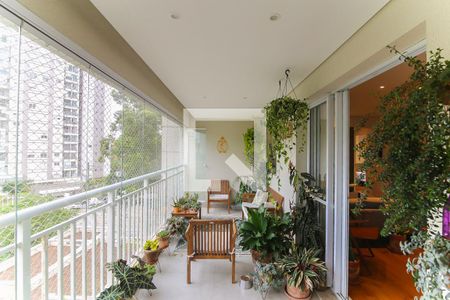 Varanda da Sala de apartamento à venda com 2 quartos, 96m² em Morumbi, São Paulo
