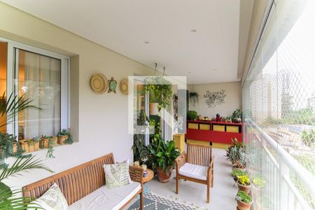 Varanda da Sala de apartamento à venda com 2 quartos, 96m² em Morumbi, São Paulo