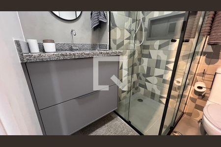 Studio para alugar com 24m², 1 quarto e sem vaga Studio para alugar com 24m², 1 quarto e sem vagaBanheiro