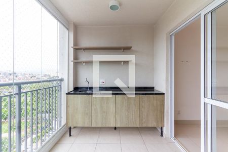 Varanda Sala de apartamento para alugar com 2 quartos, 61m² em Vila Anastácio, São Paulo
