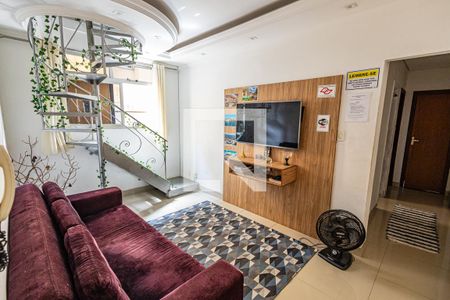 Sala de apartamento à venda com 3 quartos, 120m² em Castelo, Belo Horizonte