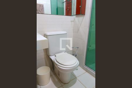 Banheiro da Suíte de apartamento para alugar com 1 quarto, 57m² em Indianópolis, São Paulo