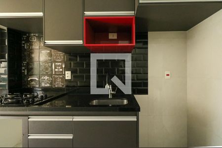 Cozinha de apartamento à venda com 2 quartos, 46m² em Campestre, Santo André