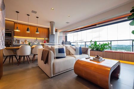 Sala/Cozinha de apartamento para alugar com 1 quarto, 71m² em Vila Madalena, São Paulo