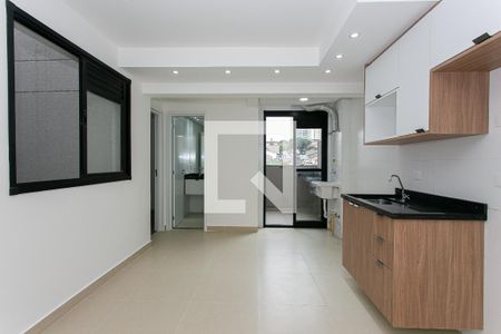 Cozinha de apartamento para alugar com 1 quarto, 39m² em Chácara Santo Antônio (zona Leste), São Paulo